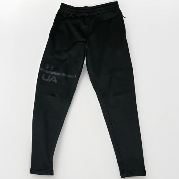 UNDER ARMOUR UA MENS MK1 TECH TAPERED BLACK SWEATPANT Size M Track Pants Active - Picture 1 of 7